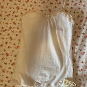 cute coquette/y2k basic tank top from American eagle outfitters